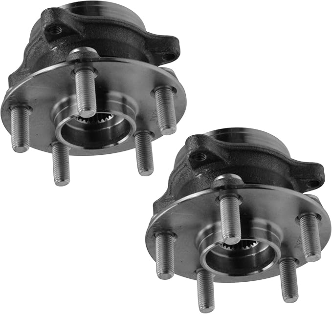 TRQ Front Left and Right Wheel Bearing and Hub Assembly Set 2 Piece Compatible with 2010-2015 Toyota Prius 2012-2015 Prius Plug-in 2011-2017 Lexus CT200h