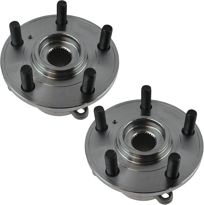 TRQ Front Left and Right Wheel Bearing and Hub Assembly Set 2 Piece Compatible with 2007-2013 Acura MDX 2010-2013 ZDX 2009-2015 Honda Pilot