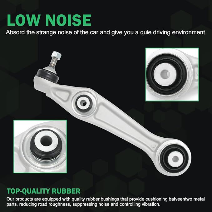 Front Rearward Lower Control Arm with Ball Joint Compatible with Tesla Model S 2012-2021, Model X 2016-2021 Reference Numbers 1027351-00-C 1048951-00-A