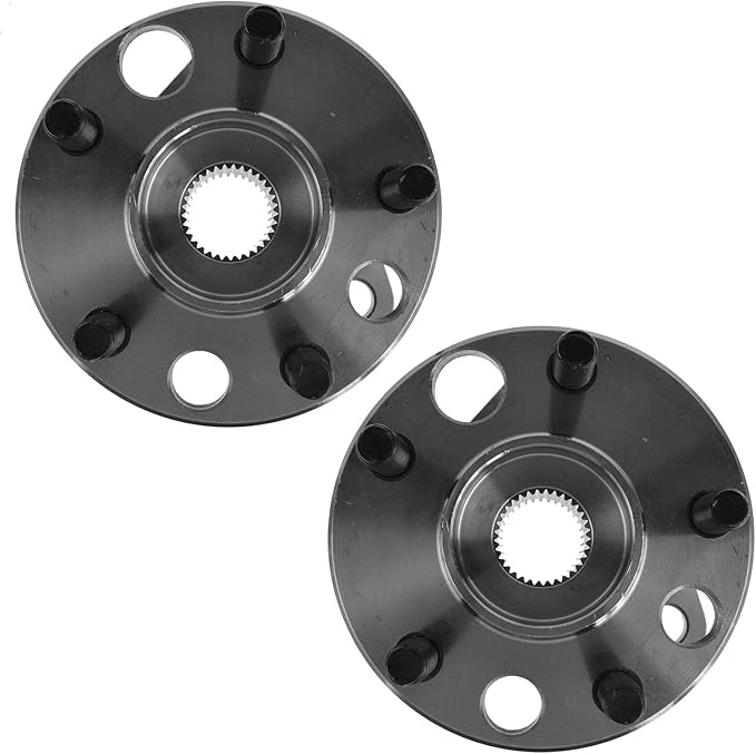 TRQ Front Left and Right Wheel Bearing and Hub Assembly Set 2 Piece Compatible with 1984-2005 Chevrolet Cavalier 1987-1996 Beretta 1987-1996 Corsica 1985-1998 Pontiac Grand Am 1995-2005 Sunfire