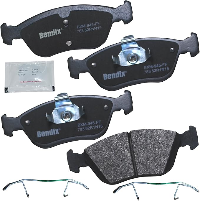 Bendix Priority1 CFM783 Semi-Metallic Front Brake Pads for Volvo C70 2005-1999, S70 2000-1999, V70 2000-1998
