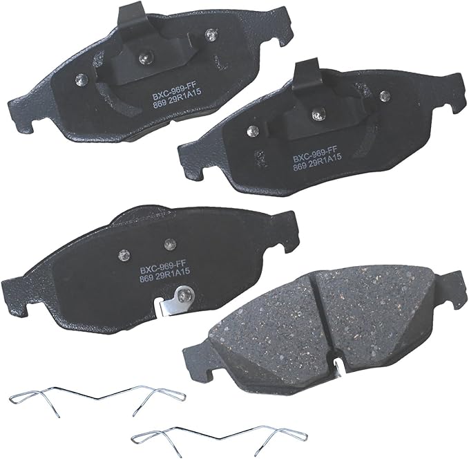 Bendix Premium SBC869 Ceramic Front Brake Pads for Chrysler Cirrus 2006-2001, Sebring 2006-2001, Dodge Stratus 2006-2001