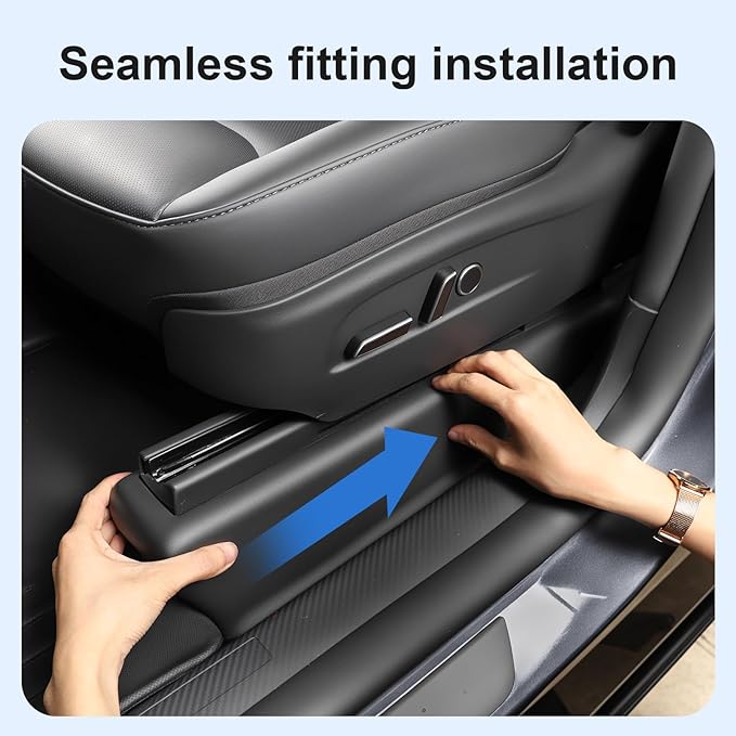 for Tesla New Model Y Underseat Protector Seat Track Covers Protection Kick Kit for 2025-2026 Model Y(Juniper) Accessories 7 PCS with 2 pcs. air outlets Protective Cover
