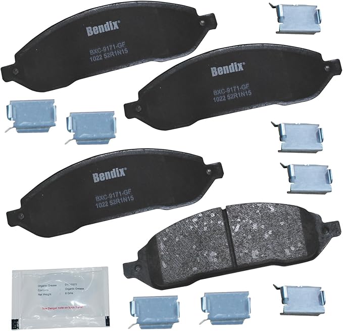 Bendix Priority1 CFC1022 Ceramic Front Brake Pads for Ford Freestar 2007-2004, Mercury Monterey 2007-2004