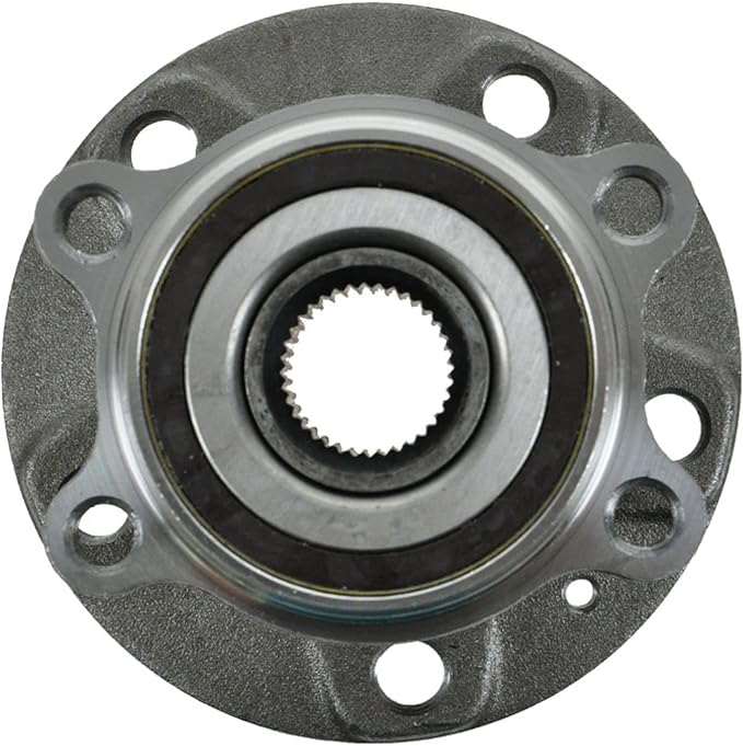 TRQ Front Driver and Passenger Side Wheel Bearing and Hub Assembly Set 2 Piece Compatible with 08-13 Audi A3 06-13 A3 Quattro 15-18 Q3 15-18 Q3 Quattro 08-15 TT Quattro 12-13 TT RS Quattro