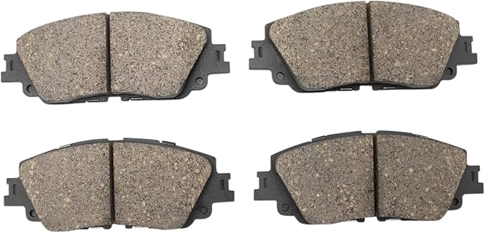 TRQ Brake Pads Ceramic Compatible with 2021-2022 Lexus ES250 2019-2022 ES300h ES350 UX200 2019-2023 UX250h Toyota Avalon 2020-2022 C-HR 2018-2023 Camry 2022 Corolla Cross RAV4 Venza