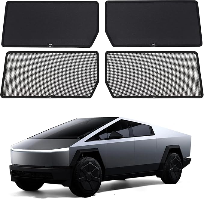 2026 Upgraded Cybertruck Roof Sunshade Heat-Insulating, UV-Protective, Nano-Reflective Interior Accessories for Tesla Cybertruck 2024-2026 (2PCS)