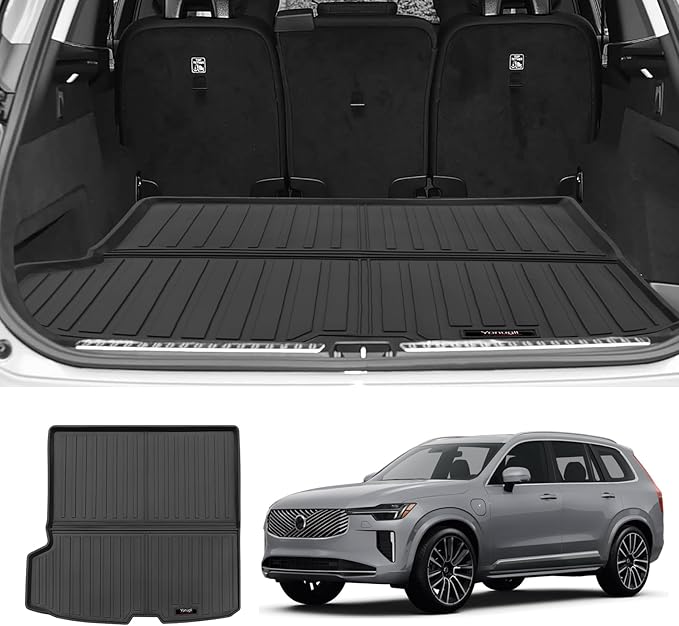 Custom for 2016-2026 Volvo XC90 Cargo Mats Trunk Liner Behind 2nd Row All Weather TPE Protection Mat Accessories (for 2016-2026 Volvo XC90)