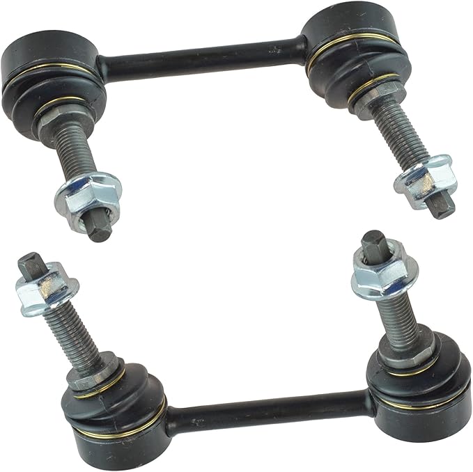 TRQ Rear Driver and Passenger Side Sway Bar Link Set 2 Piece Compatible with 2011-2022 Dodge Durango without Sport Suspension 2011-2019 Jeep Grand Cherokee