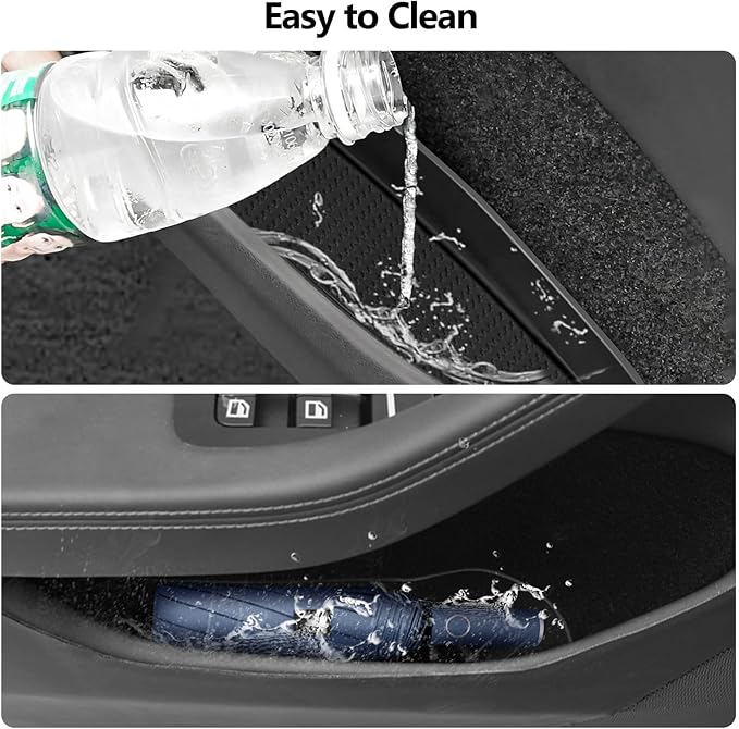 2026 2025 2024 Tesla Model 3 Highland Door Side Storage Box Door Pocket Liners Front Rear Door Insert Tray Organizer for Tesla Model 3 Highland Accessories 4pcs