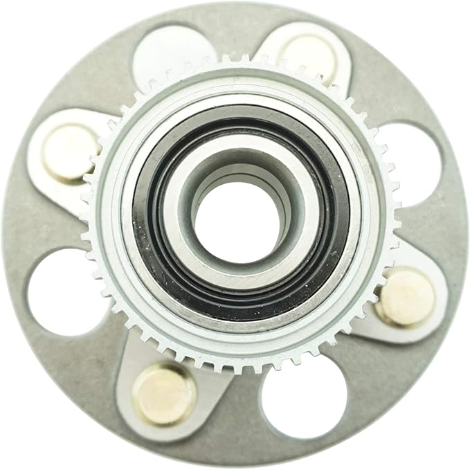 TRQ 2 Piece Rear Wheel Bearing & Hub Assembly Set Compatible with 2000-2006 Honda Insight