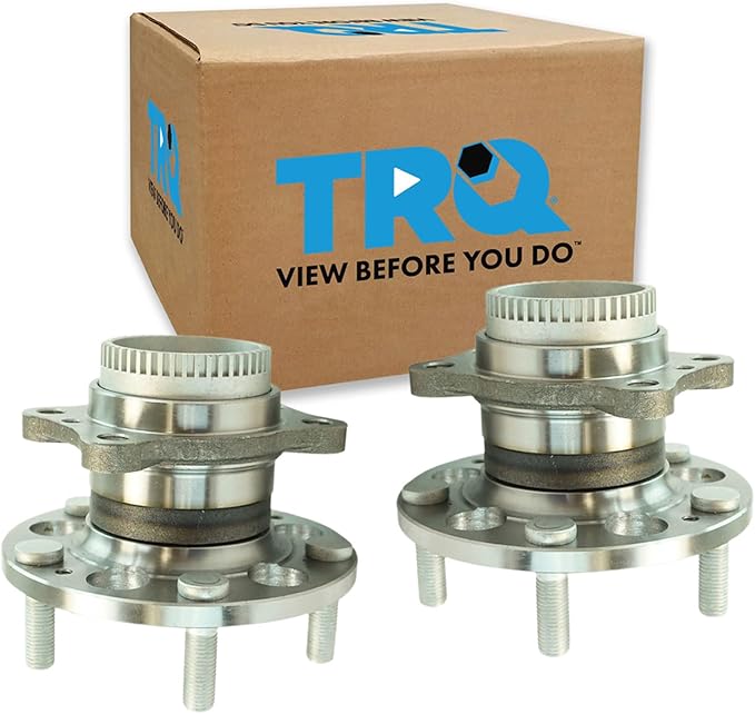 TRQ Rear Wheel Bearing and Hub Assembly Set 2 Piece Compatible with 11-12 Hyundai Elantra GLS Limited 13-16 Elantra 13-17 Elantra GT 12-17 Veloster 14-18 Kia Forte 14-18 Forte5