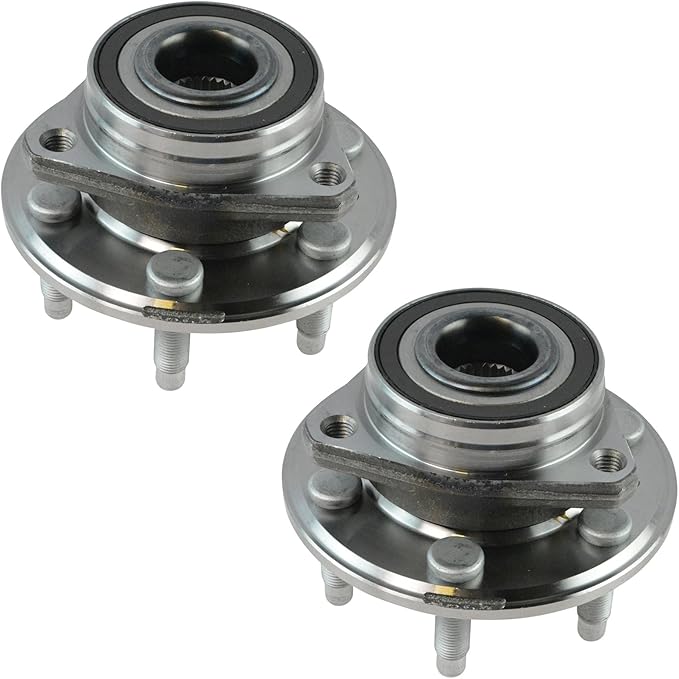 TRQ Driver and Passenger Side Wheel Bearing and Hub Assembly Set 2 Piece Compatible with 2010-2016 Cadillac SRX 2011 Saab 9-4X