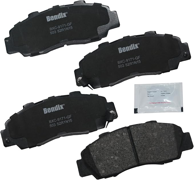 Bendix Priority1 CFC503 Ceramic Front Brake Pads for Select Models Acura CL, Integra, Legend, NSX, RL, TL, Vigor, Honda Accord, CR-V, EV Plus, Odyssey, Prelude, Isuzu Oasis