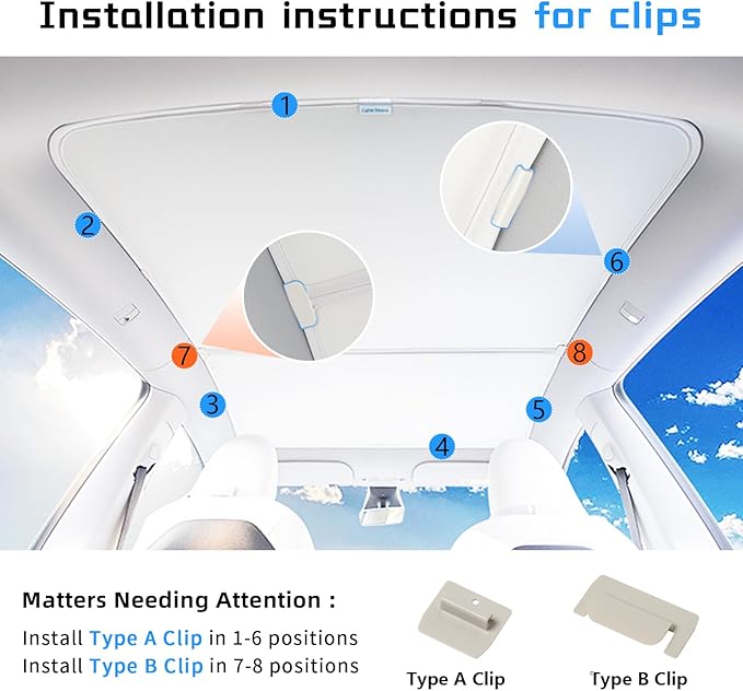 Shade for Tesla Model Y Glass Roof Sunshade Accessories 2020-2025 No Sag Foldable Retractable Sunroof Heat Insulation Cover Top Window UV Sun Blocking Heat