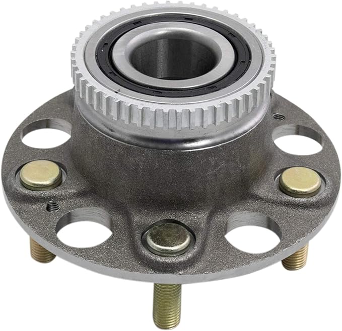 TRQ 2 Piece Rear Wheel Bearing & Hub Assembly Set with ABS Sensor Compatible with 2002-2004 Acura RL