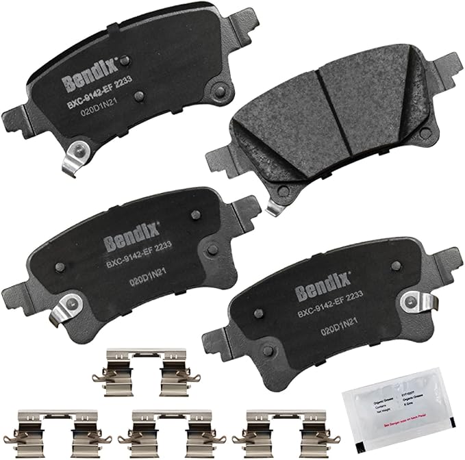 Bendix Priority1 CFC2233 Ceramic Rear Brake Pads for Jeep Gladiator 2024-2020, Wrangler 2024-2021