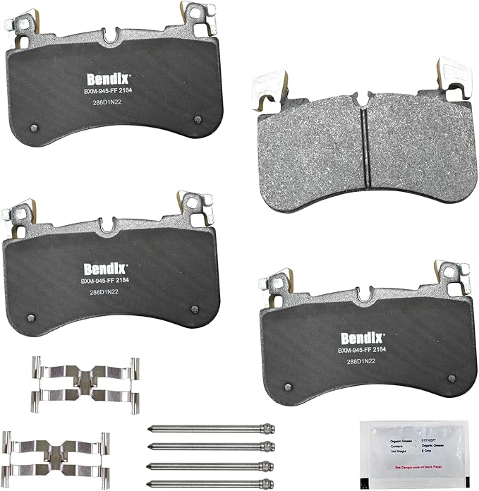 Bendix Priority1 CFM2184 Semi-Metallic Front Brake Pads for Land Rover Defender 110 2020, Discovery 2020-2018, Range Rover 2021-2018, Range Rover Sport 2021-2018