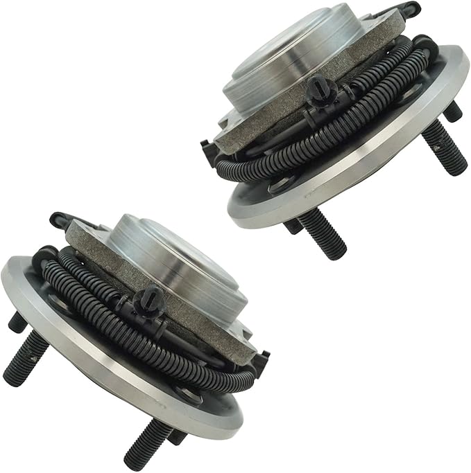 TRQ Rear Driver and Passenger Side Wheel Bearing and Hub Assembly Set 2 Piece Compatible with 12-16 Chrysler Town and Country 12-20 Dodge Grand Caravan 12-15 Ram C V 12-14 Volkswagen Routan