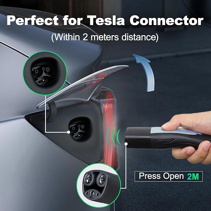 Level 1/2 Tesla Charger 16Amp, Electric Vehicle Portable Charger with 20FT Cable, 3.5KW Home EV Charging Station for Tesla Models Y/X/3/S,110V-240V, NEMA 6-20 & NEMA 5-15 Plug