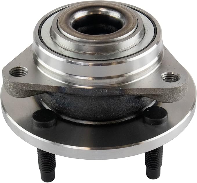 TRQ Front Left and Right Wheel Bearing and Hub Assembly Set 2 Piece Compatible with 2005-2010 Chevrolet Cobalt Without ABS Brakes with 4 Lug Wheels 2003-2007 Saturn Ion 2007-2009 Pontiac G5