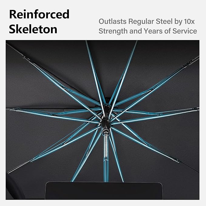 2025 Tesla Model Y Juniper Windshield Sunshade Full-Size Folding Heat Insulation Front Window Sun Shade Umbrella Heat UV Protection Visor Accessories for Model Y 2020-2025 Juniper Accessories