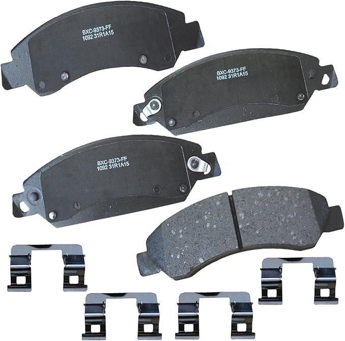 Bendix Premium SBC1092 Ceramic Front Brake Pads for Select Models Cadillac Escalade, Escalade ESV, EXT, Chevrolet Avalanche, Silverado 1500, 1500 Classic, Suburban Tahoe, GMC Sierra Yukon, Yukon XL