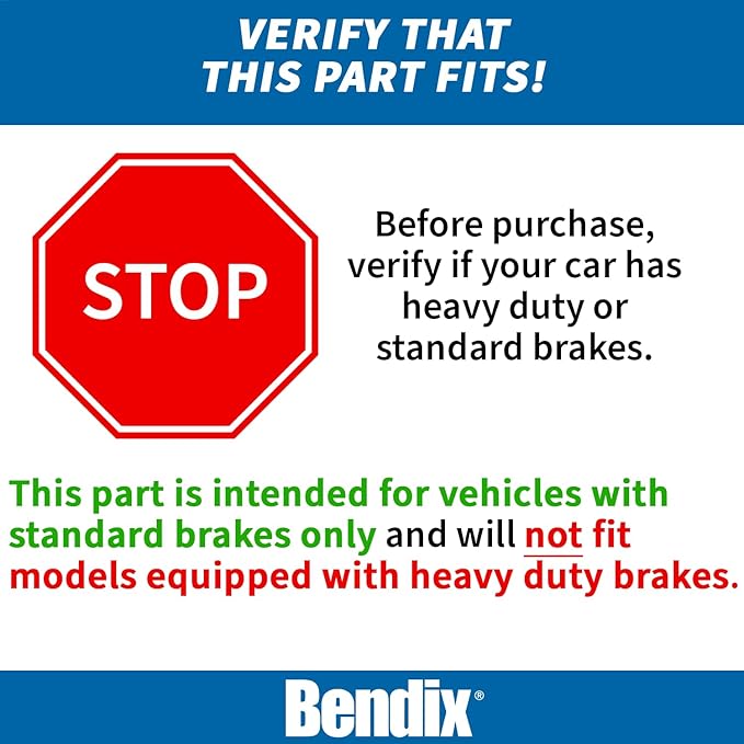 Bendix Premium SBC1327 Ceramic Front Brake Pads for Town & Country, Grand Caravan, Journey, Liberty, Wrangler, Routan (models with Single Piston Calipers, 302mm Front Rotors, 305mm Rear Rotors)
