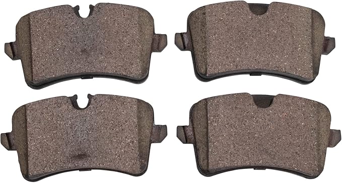 TRQ Rear Brake Pads Ceramic Hardware Wear Sensor Compatible with 2012-2018 Audi A6 A6 Quattro A7 Quattro 2011-2018 A8 Quattro 2013-2015 RS5 2014-2018 RS7 2013-2018 S6 S7 S8 2015-2017 Porsche Macan