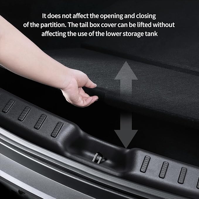 New Upgrade Rear Bumper Guard for Tesla Model Y Juniper 2025-2026 ABS Material, Prevent Scratches, Easy Installation - Trunk Bumper Protector Accessories for Tesla Juniper