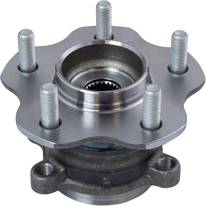 TRQ Rear Left and Right Wheel Bearing and Hub Assembly Set 2 Piece Compatible with 14-17 Nissan Juke AWD 14-19 Rogue AWD 14-15 Rogue Select AWD 17-22 Rogue Sport AWD