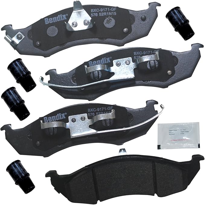 Bendix Priority1 CFC576 Ceramic Front Brake Pads for Mercury Villager 2002-1993, Nissan Quest 2002-1993