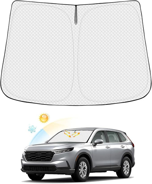 Windshield Sun Shade for Honda CR-V 2023-2025 2026 CRV Accessories Thicken 6-Layer Front Window Sunshade Cover Sun Visor Protector Foldable Block UV Rays Keep Vehicle Cool