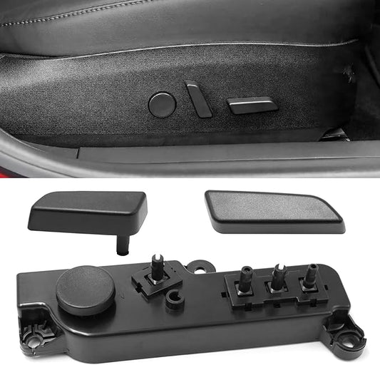 Compatible with Tesla Power Seat Control Switch with Button Cover Model 3 Model Y 2017-2020, Front Right Passenger Side Seat Controller Backrest Cushion Adjuster Switch for Tesla Accessories