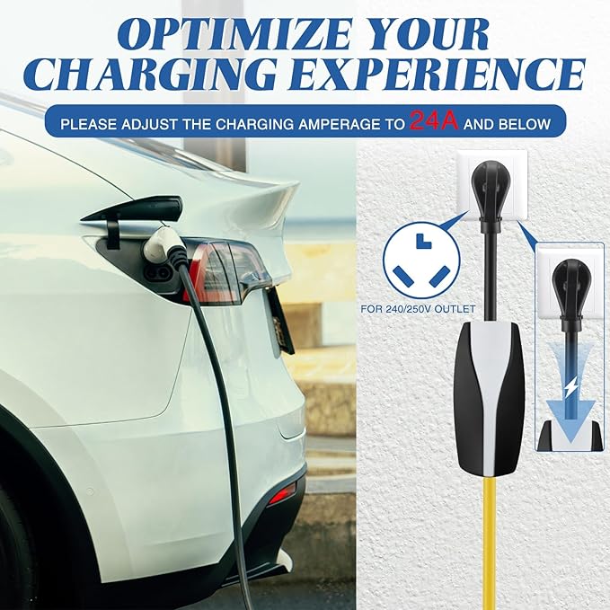 Relaxweex 16" Adapter Compatible with Tesla Gen 2 Mobile Portable Charger Connect Mobile Charger to Handle(not Compatible with Pre-2018 Model S/x Vehicles)(10-30p)