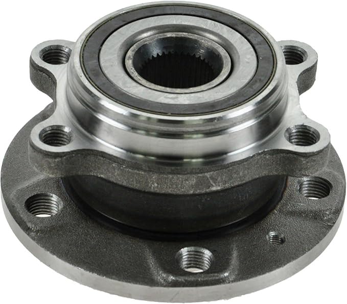 TRQ Front Driver and Passenger Side Wheel Bearing and Hub Assembly Set 2 Piece Compatible with 08-13 Audi A3 06-13 A3 Quattro 15-18 Q3 15-18 Q3 Quattro 08-15 TT Quattro 12-13 TT RS Quattro