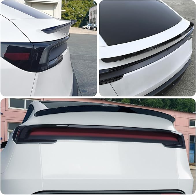 Spoiler Fit for Tesla Model Y Juniper 2025 2026, Rear Spoiler Wing ABS OEM Rear Trunk Lip Sporty Appearance Model Y Accessories, Glossy Black