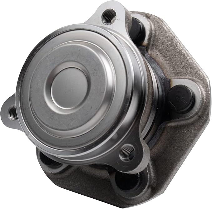 TRQ Front Driver and Passenger Side Wheel Bearing and Hub Assembly Set 2 Piece Compatible with 2017-2019 Tesla Model 3 Rear Wheel Drive
