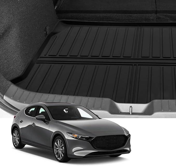 Custom for 2019-2025 2026 Mazda 3 Hatchback Cargo Mats Trunk Liner All Weather TPE Protection Mat Accessories (for 2019-2026 Mazda 3 Hatchback)