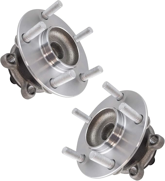 TRQ Rear Left and Right Wheel Bearing and Hub Assembly Set 2 Piece Compatible with 2014-2018 Mazda 3 Japan Built Models 1st VIN Digit J