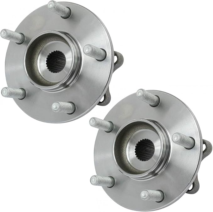 TRQ 2 Piece Rear Wheel Bearing & Hub Assembly Set with ABS Sensor Compatible with 2018-2020 Mitsubishi Eclipse Cross 2014-2020 Outlander Outlander PHEV 2013-2015 Outlander Sport