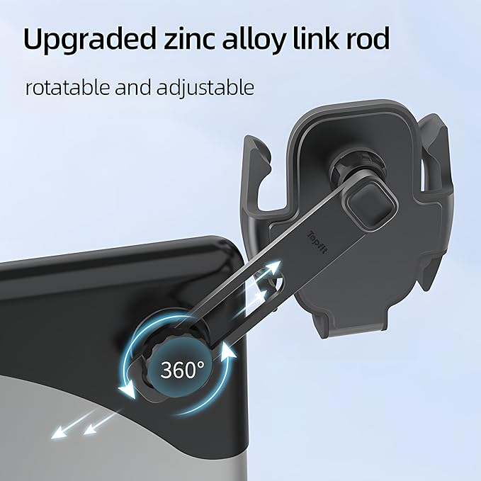 Premium Tesla Phone Mount & Holder for Model Y Juniper (2025-2026+，15.4inch) & Model 3 Highland (2024+),Snap-On Screen Clip with Scratch-Free Felt Base, Solid Alloy Arm