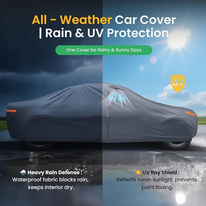 Waterproof Chevrolet Chevy Camaro(1992-2026) Car Cover with Breathable Vents, [2026 Upgrade] Premium Covers with Cotton Liner and Zipper Door, Sun Rain Snow Dust Uv Protection.(Gift with Towel)