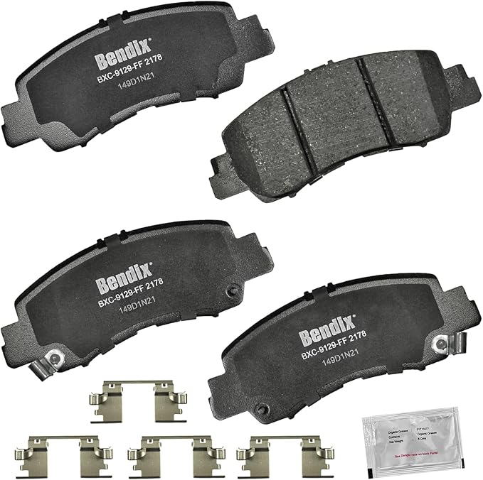 Bendix Priority1 CFC2178 Ceramic Front Brake Pads for Mitsubishi Eclipse Cross 2020-2018, Eclipse Cross 2024-2022