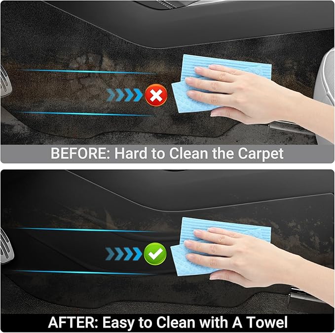 Center Console Side Anti-Kick Mats for Model 3 Highland 2024-2025 All-Weather Protection Mats Dust Resistant Protector Cover, Model 3 Interior Accessories 2PCS