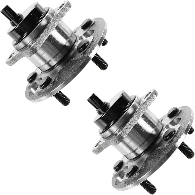 TRQ Rear Left and Right Wheel Bearing and Hub Assembly Set 2 Piece Compatible with 2008-2015 Scion xB
