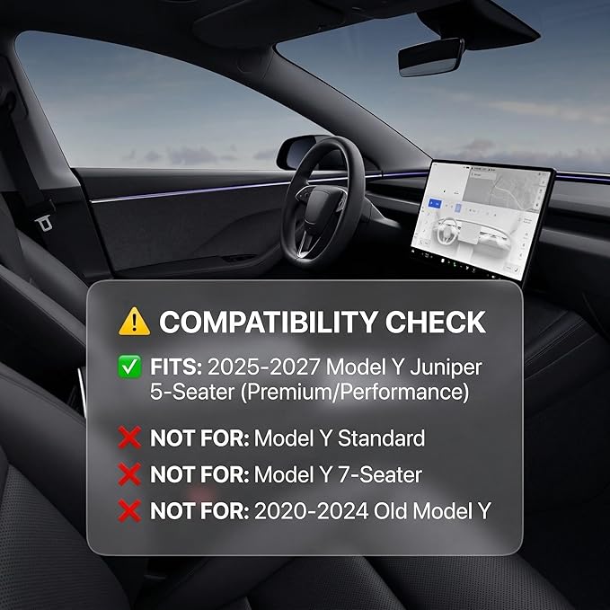 All Weather Cargo Liners for New 2025 2026 Tesla Model Y Juniper Trunk Mat with Front and Rear Frunk Trunk Tray Mats Protector Anti-Slip TPE Accessories (3PCS)