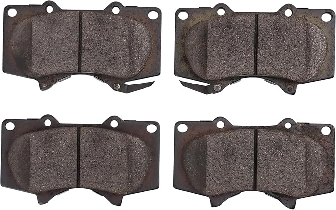 TRQ Front Brake Pads Ceramic Hardware Compatible with 2010-2022 Lexus GX460 2003-2009 GX470 2003-2022 Toyota 4Runner 2007-2014 FJ Cruiser 2001-2007 Sequoia 2005-2022 Tacoma 2000-2006 Tundra