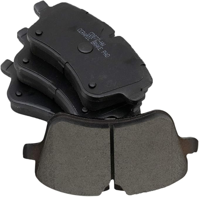 TRQ Front Ceramic Brake Pad Set Compatible with 2001-05 Mercedes Benz C240 2001-02 C320 2002 C230 2004-05 CLK320 2006-07 C280 2007-09 CLK350 2006-08 SLK280 2009-11 SLK300