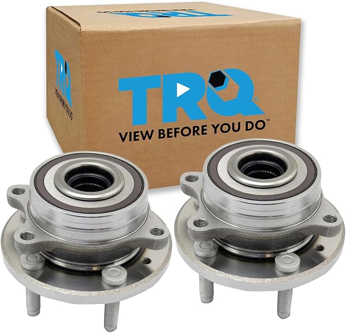TRQ Front Left and Right Wheel Bearing and Hub Assembly Set 2 Piece Compatible with 13-19 Ford Taurus SHO Performance Package 13-19 Police Interceptor Sedan 14-18 Special Service Police Sedan